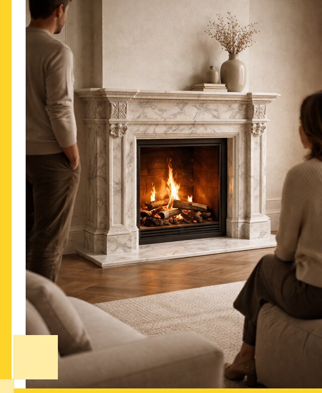 Мраморные камины под ключ в Набережных Челнах от 253950 р. | ЭриданНбр