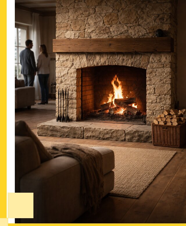 Открытые камины под ключ в Набережных Челнах от 152370 р. ЭриданНбр