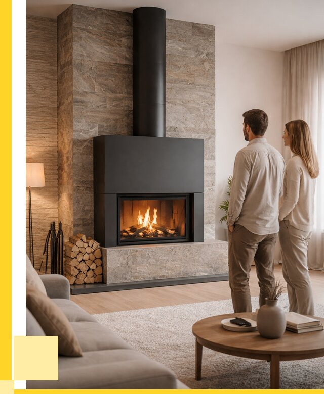 Закрытые камины под ключ в Набережных Челнах от 121896 р., ЭриданНбр