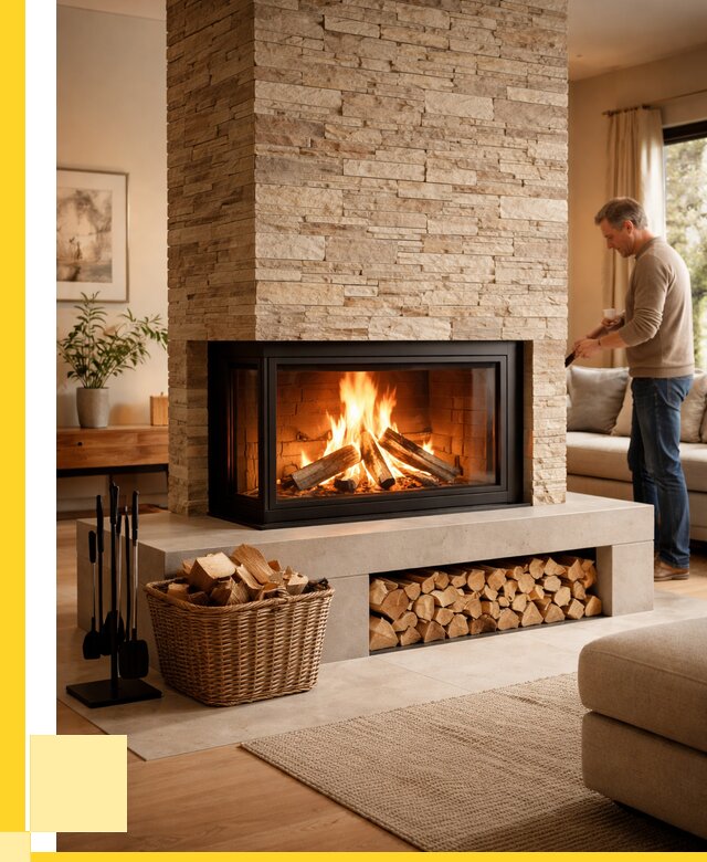 Дровяной камин под ключ в Набережных Челнах от 203160 р. | ЭриданНбр