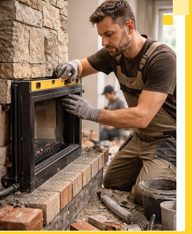 Дровяные камины под ключ в Набережных Челнах: монтаж, обустройство