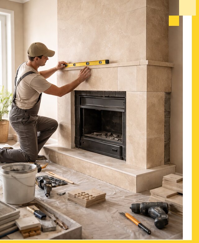 Установка и монтаж каминов в частном доме под ключ в Набережных Челнах