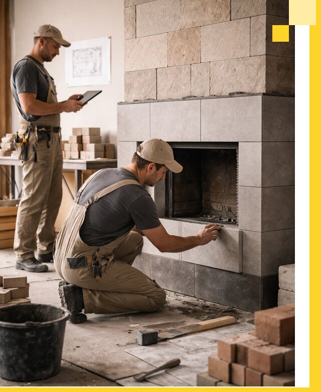 Индивидуальные проекты каминов и каминных систем в Набережных Челнах