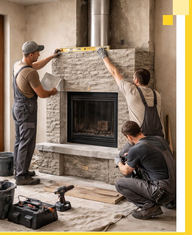 Профессиональный монтаж каминов под ключ в Набережных Челнах для дома