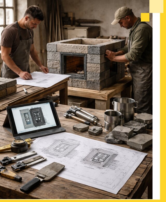 Разработка проектов печей с согласованием и монтажом в Набережных Челнах