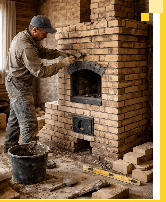 Кирпичные печи под ключ в Набережных Челнах: проектирование и кладка