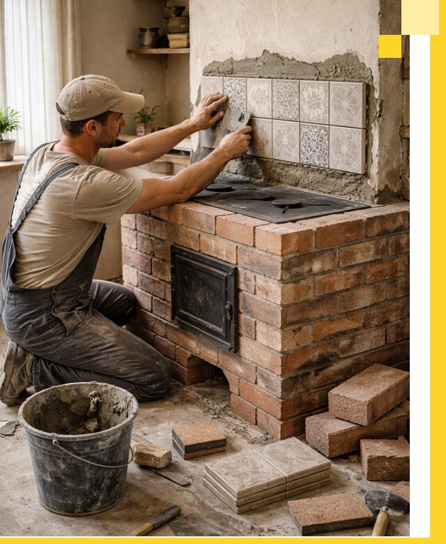 Печи с плитой на заказ монтаж гарантия и сервис в Набережных Челнах