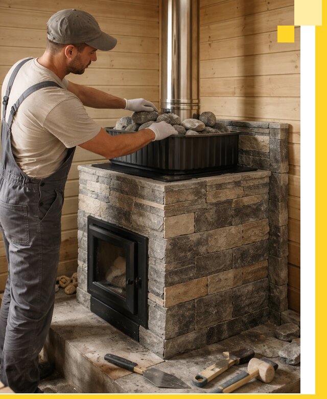 Печи для парной в Набережных Челнах, производство, монтаж и обслуживание