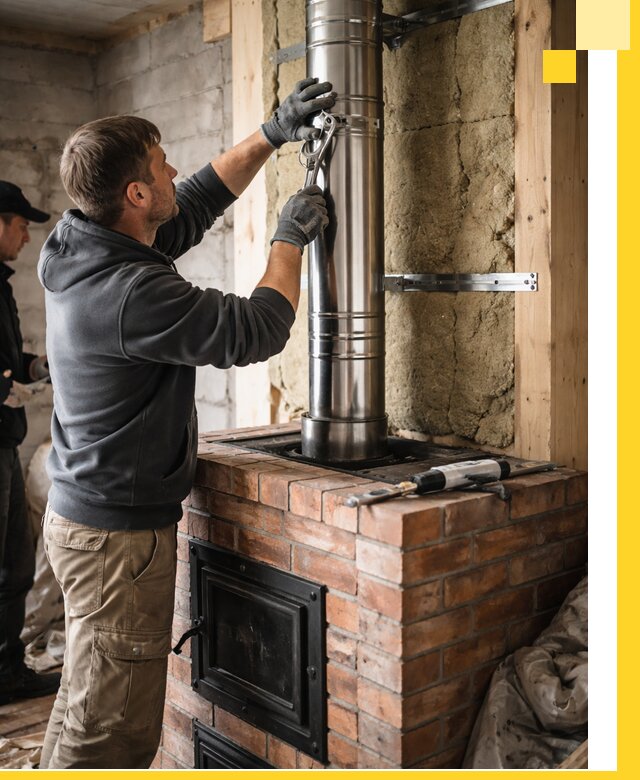 Изготовление и монтаж печей и дымоходов под ключ в Набережных Челнах