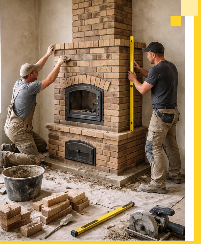 Продажа и установка печей и каминов для дома под ключ в Набережных Челнах