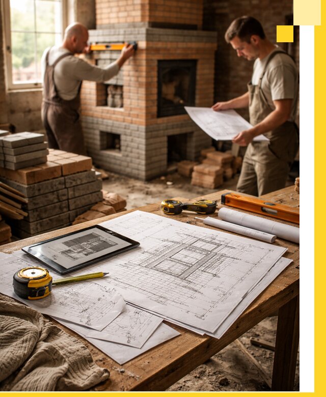 Проекты печей и каминов с индивидуальным дизайном в Набережных Челнах