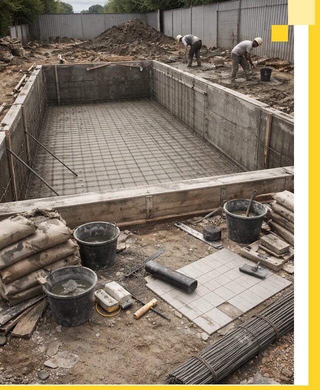 Строительство бассейнов под ключ в Набережных Челнах, дизайн и монтаж