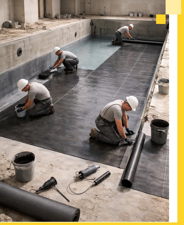 Профессиональная гидроизоляция бассейнов и чаш в Набережных Челнах под ключ