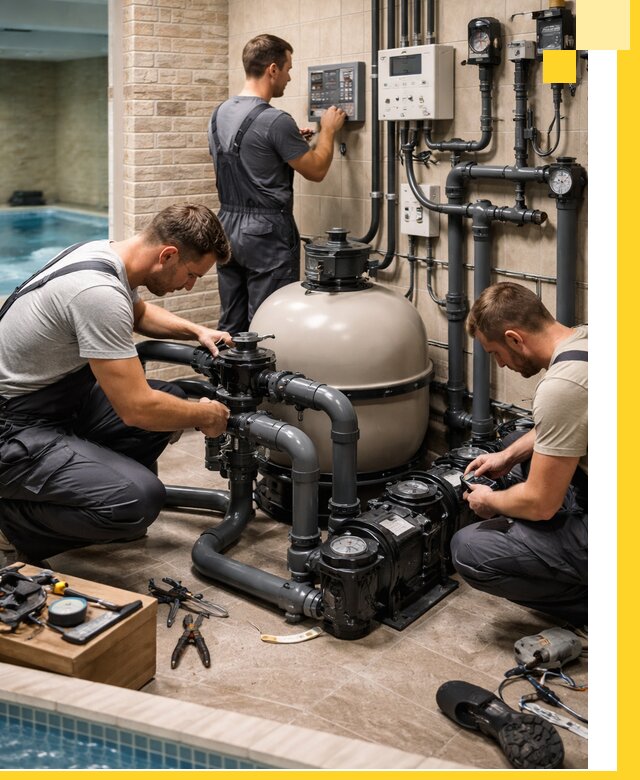 Комплексное оборудование для бассейнов под ключ в Набережных Челнах