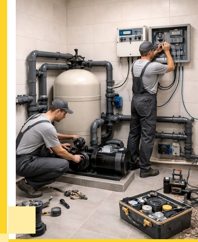 Монтаж оборудования для бассейнов в Набережных Челнах от 40632 р. | ЭриданНбр