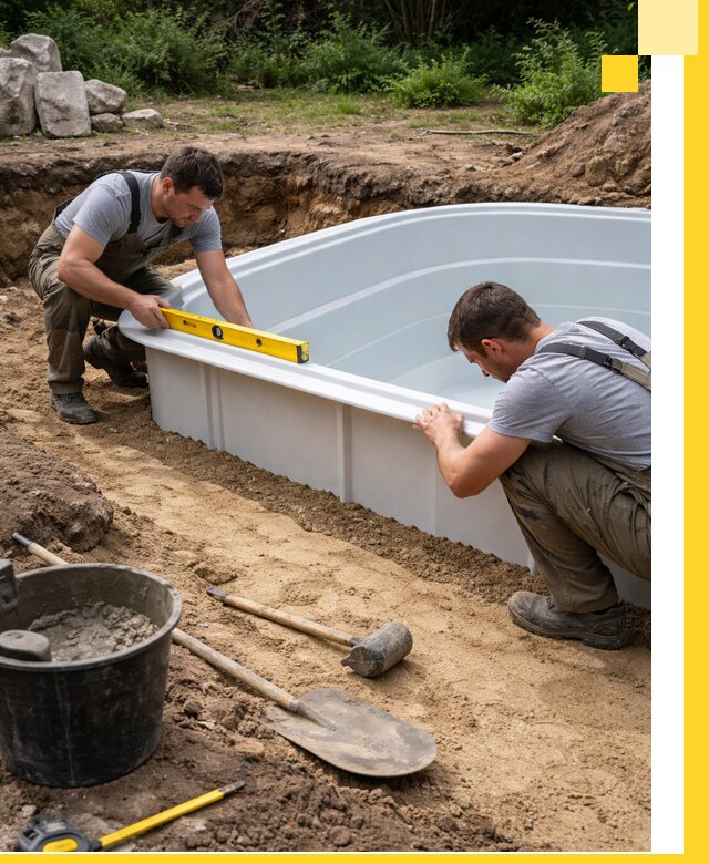 Производство и установка пластиковых бассейнов в Набережных Челнах под ключ