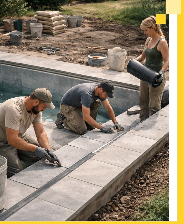 Строительство и монтаж уличных бассейнов под ключ в Набережных Челнах