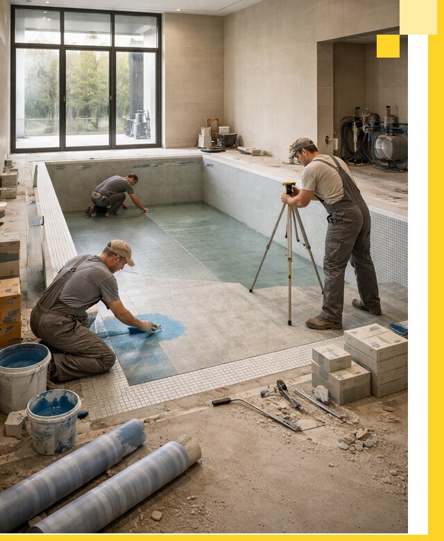 Проект и строительство закрытых бассейнов в Набережных Челнах под ключ