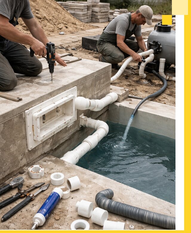 Строительство скиммерных бассейнов под ключ в Набережных Челнах