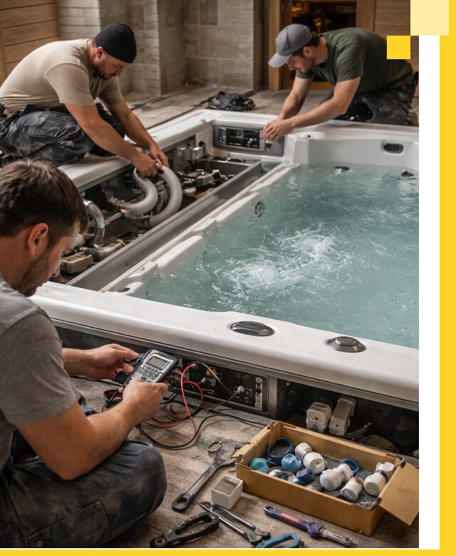 Гидромассажные бассейны под ключ в Набережных Челнах, дизайн и монтаж