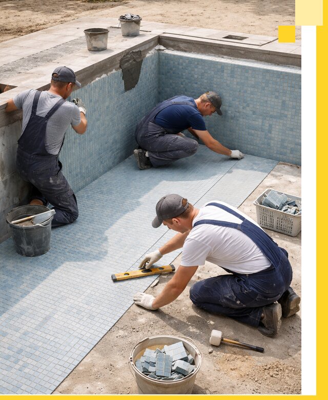 Укладка и установка плитки для бассейнов под ключ в Набережных Челнах