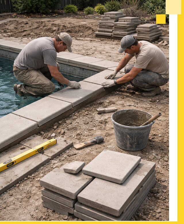 Установка и изготовление копингового камня для бассейнов в Набережных Челнах