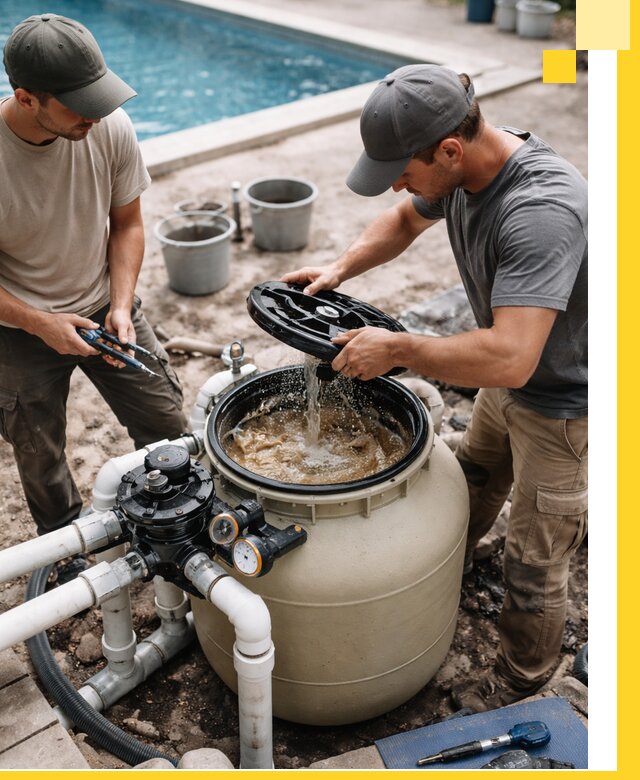 Установка и обслуживание песочных фильтров для бассейнов в Набережных Челнах