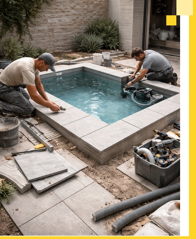 Мини бассейны под ключ в Набережных Челнах, дизайн и установка