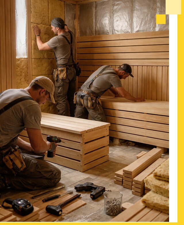 Профессиональное строительство саун под ключ в Набережных Челнах