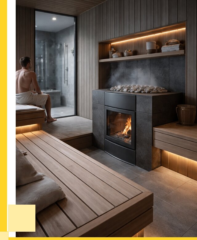 Проект сауны в частном доме в Набережных Челнах от 35553 р. | ЭриданНбр