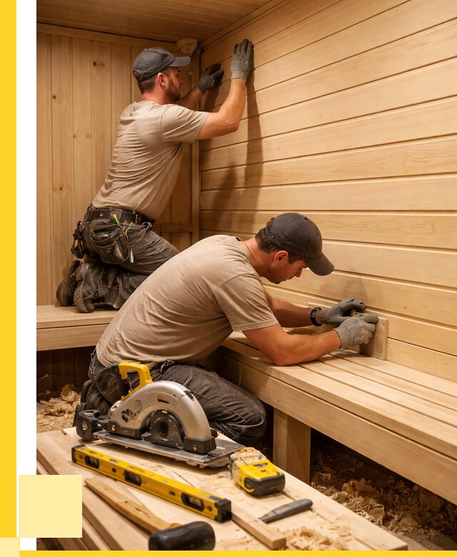 Обшивка саун вагонкой в Набережных Челнах от 2540 р. | ЭриданНбр