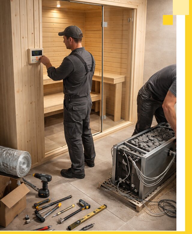 Поставка, установка и монтаж электрических саун в Набережных Челнах