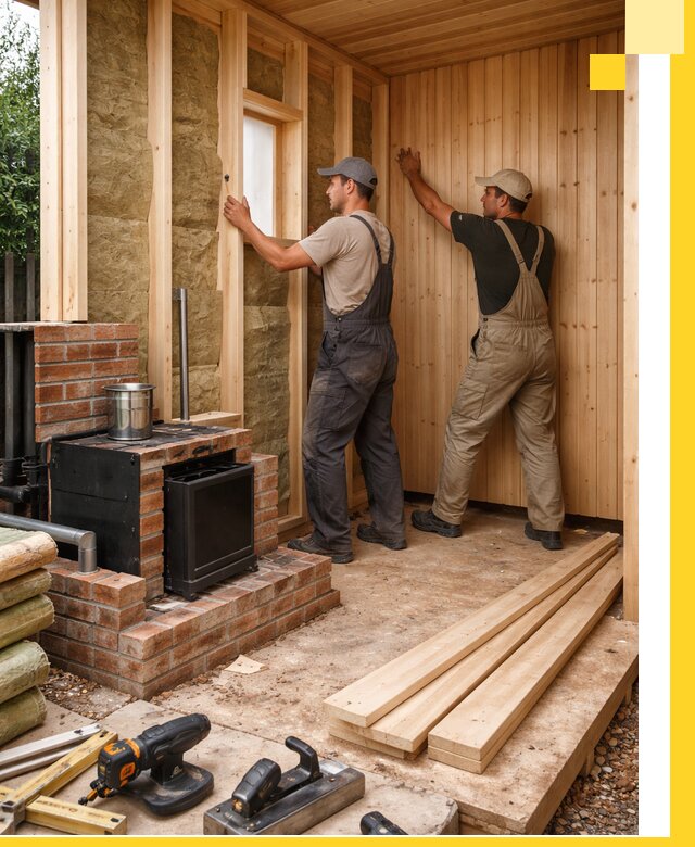 Строительство и установка дачных саун под ключ в Набережных Челнах