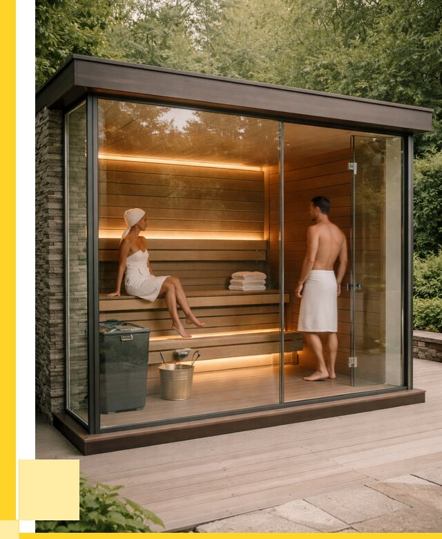 Сауна стеклянная и двери для сауны в Набережных Челнах от 253950 р. | ЭриданНбр