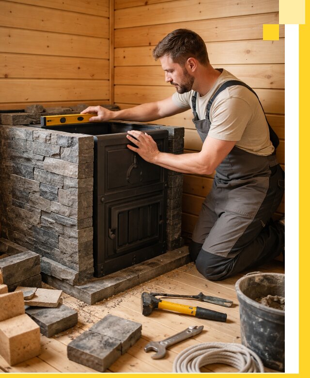 Производство и установка печей для саун под ключ в Набережных Челнах