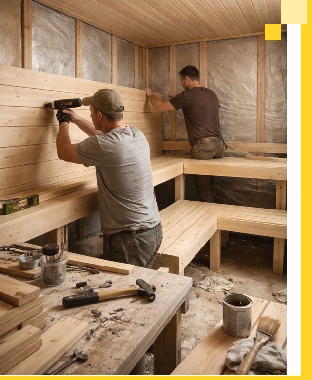 Профессиональная отделка бань и саун под ключ в Набережных Челнах