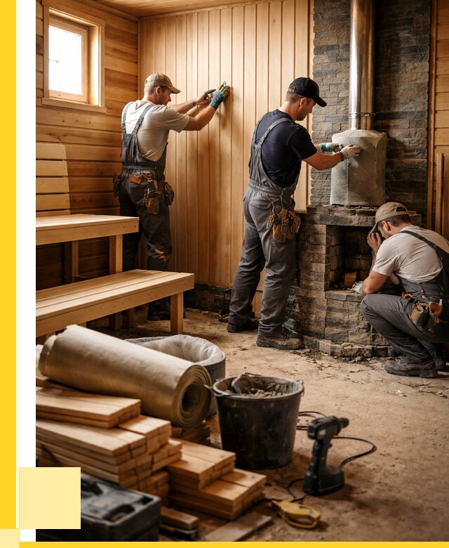 Ремонт бань под ключ в Набережных Челнах от 45711 р. | ЭриданНбр