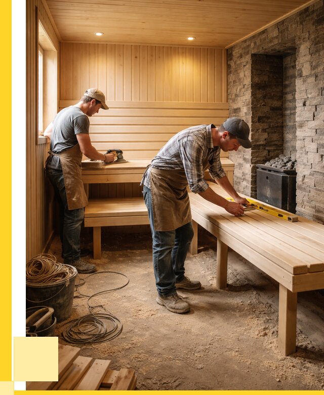 Отделка бани в Набережных Челнах: внутренняя отделка от 3047 р. | ЭриданНбр