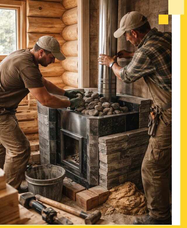 Строительство и отделка русских бань под ключ в Набережных Челнах