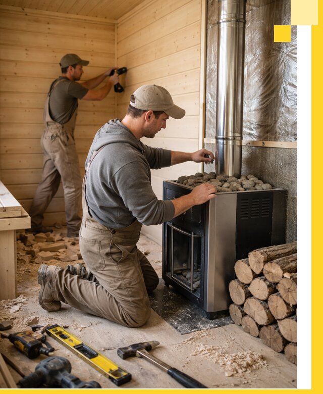 Строительство деревянных бань под ключ в Набережных Челнах проекты и монтаж