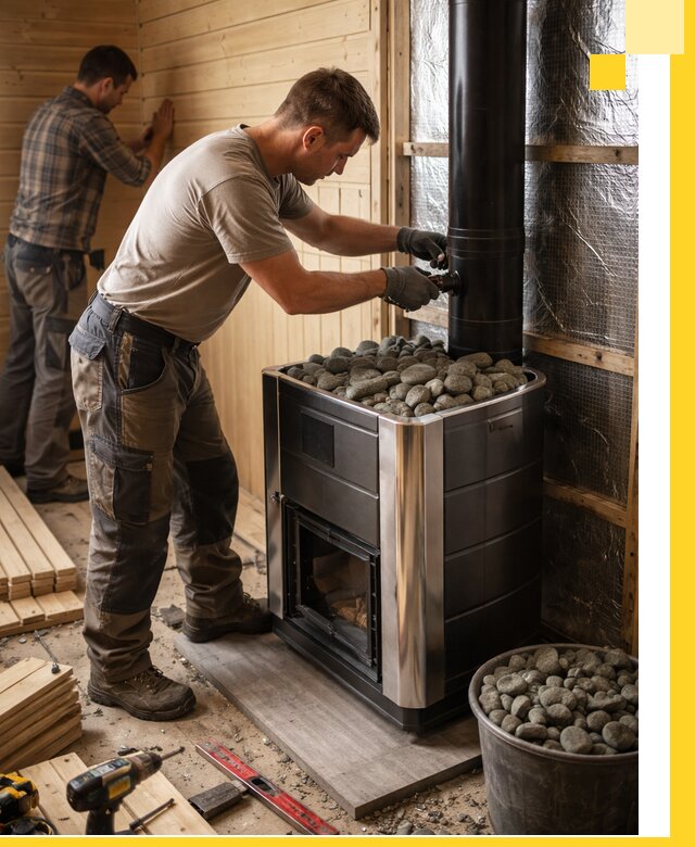 Проектирование и строительство парилок для бани в Набережных Челнах под ключ