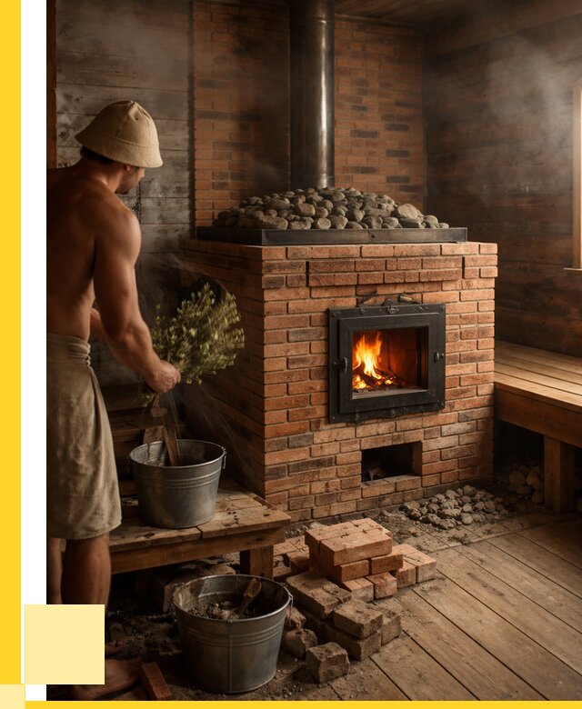 Кирпичные банные печи в Набережных Челнах от 91422 р. | ЭриданНбр