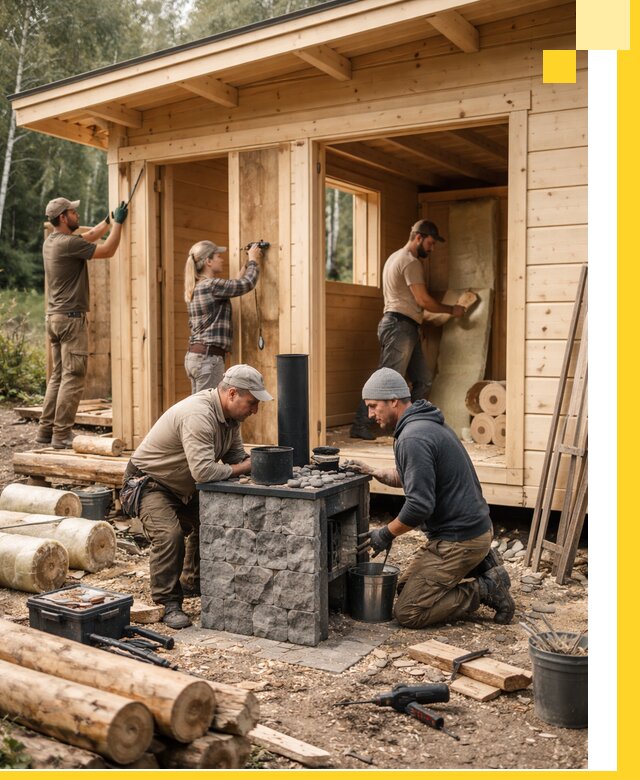 Купить баню под ключ в Набережных Челнах строительство монтаж отделка