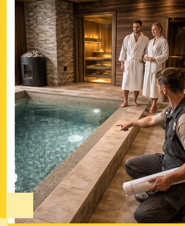 Проект бани с бассейном под ключ в Набережных Челнах от 66027 р. | ЭриданНбр