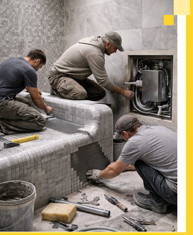 Проекты хамамов под ключ в Набережных Челнах и дизайн и строительство