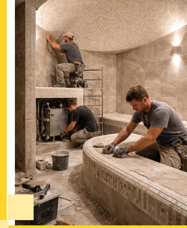 Монтаж хамамов под ключ в Набережных Челнах от 253950 р. ЭриданНбр