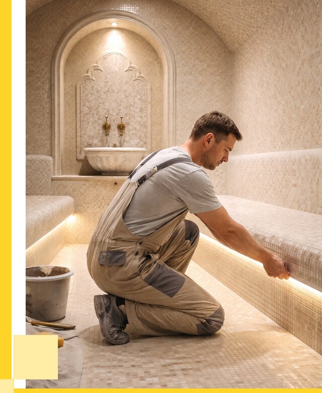 Отделка хамамов под ключ в Набережных Челнах от 5587 р. | ЭриданНбр