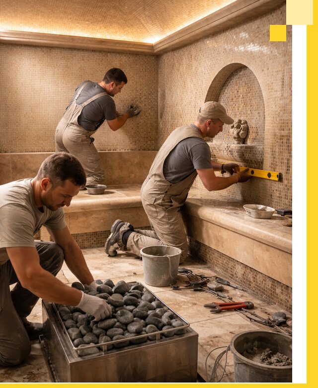 Проектирование и строительство хамама и сауны в Набережных Челнах