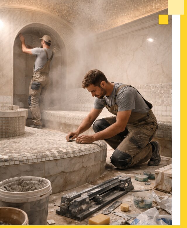 Профессиональный дизайн хамама и SPA под ключ в Набережных Челнах