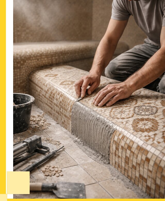 Плитка для хамама под ключ в Набережных Челнах от 3555 р. | ЭриданНбр